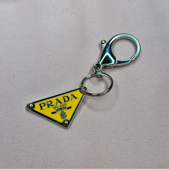 Authentic Yellow Prada Repurposed Keychain - Picture 5 of 5